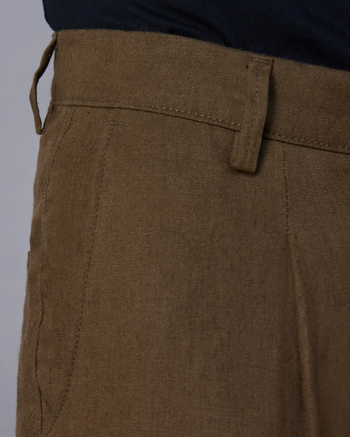 100% Linen Pants - Olive