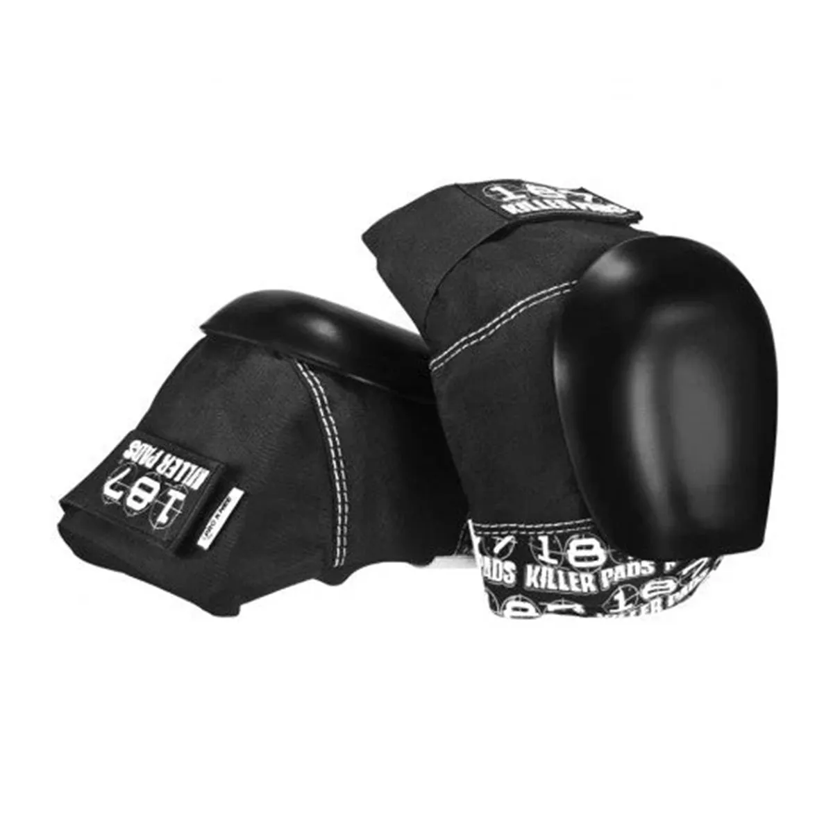 187 - Pro Knee Pad Black/White Strap