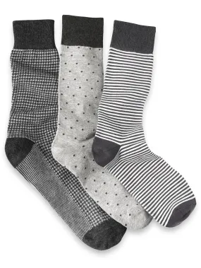 3 Pack Cotton Blend Sock