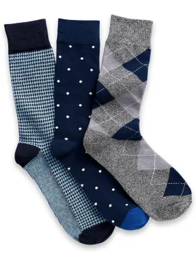 3 Pack Cotton Blend Sock