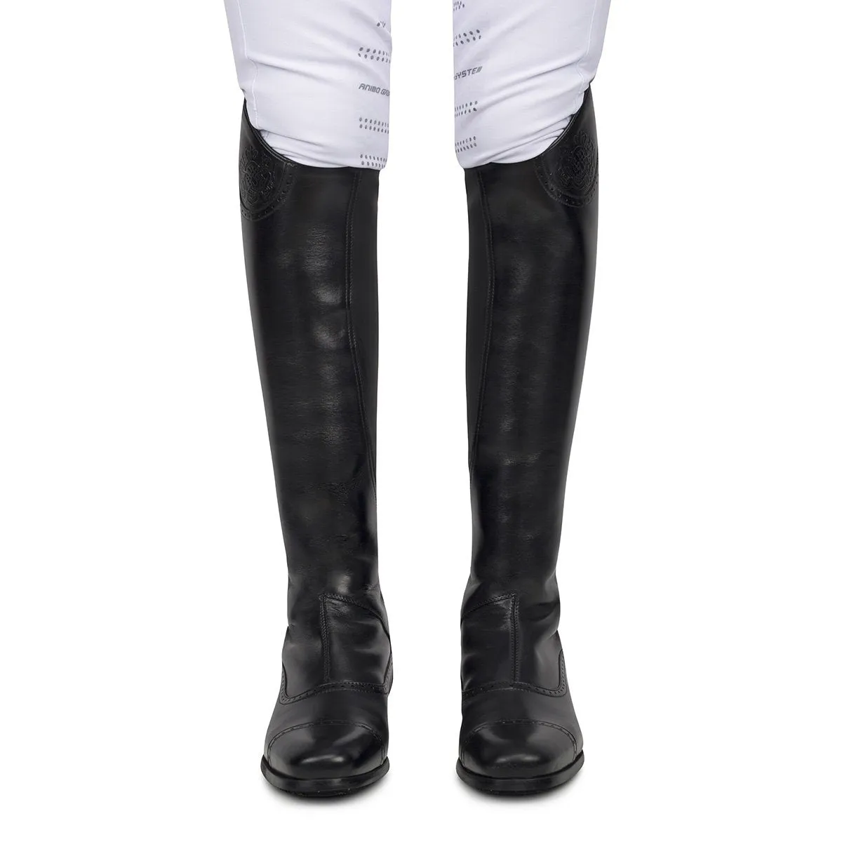 33202<br>Matt black standard riding boots [34 - 39]