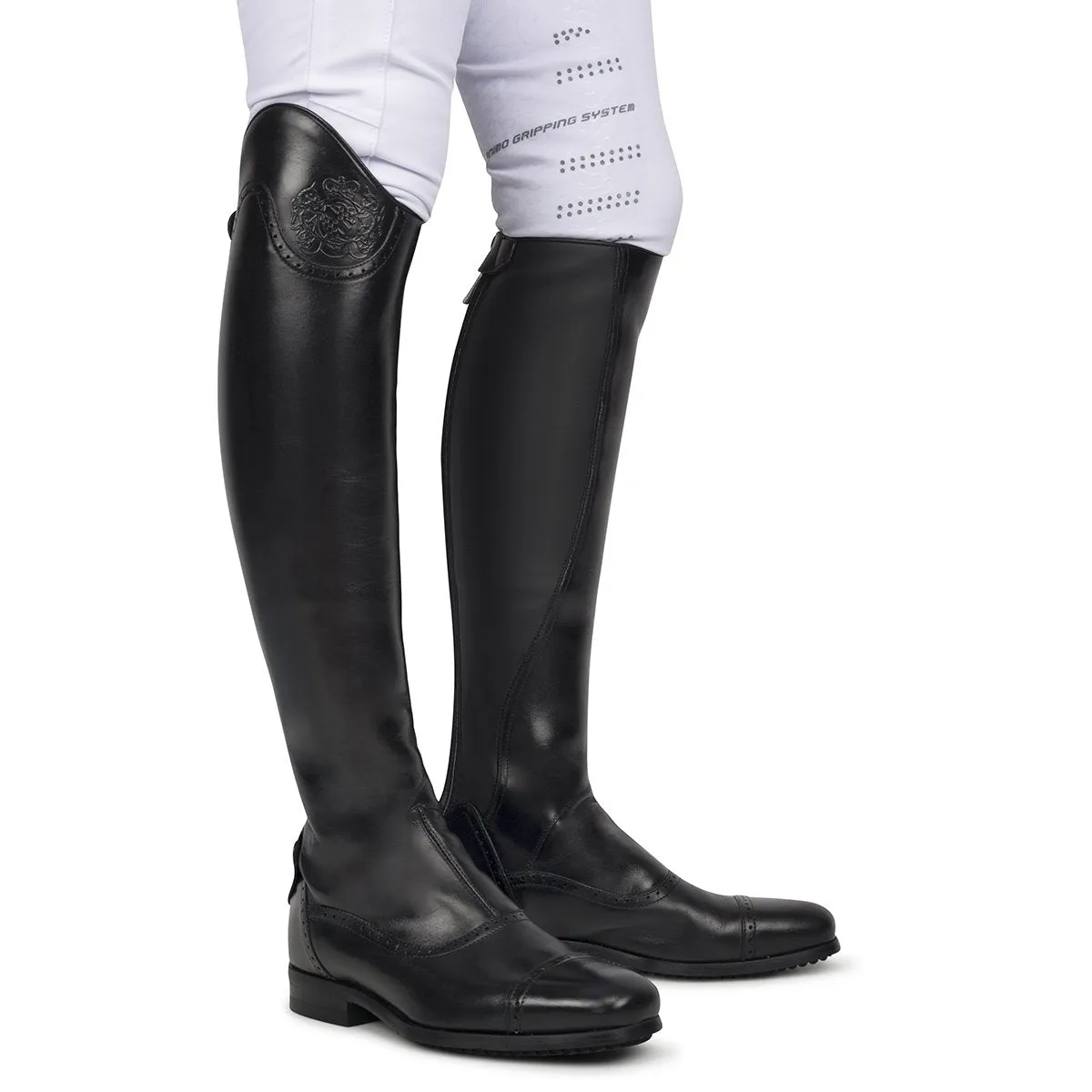 33202<br>Matt black standard riding boots [34 - 39]