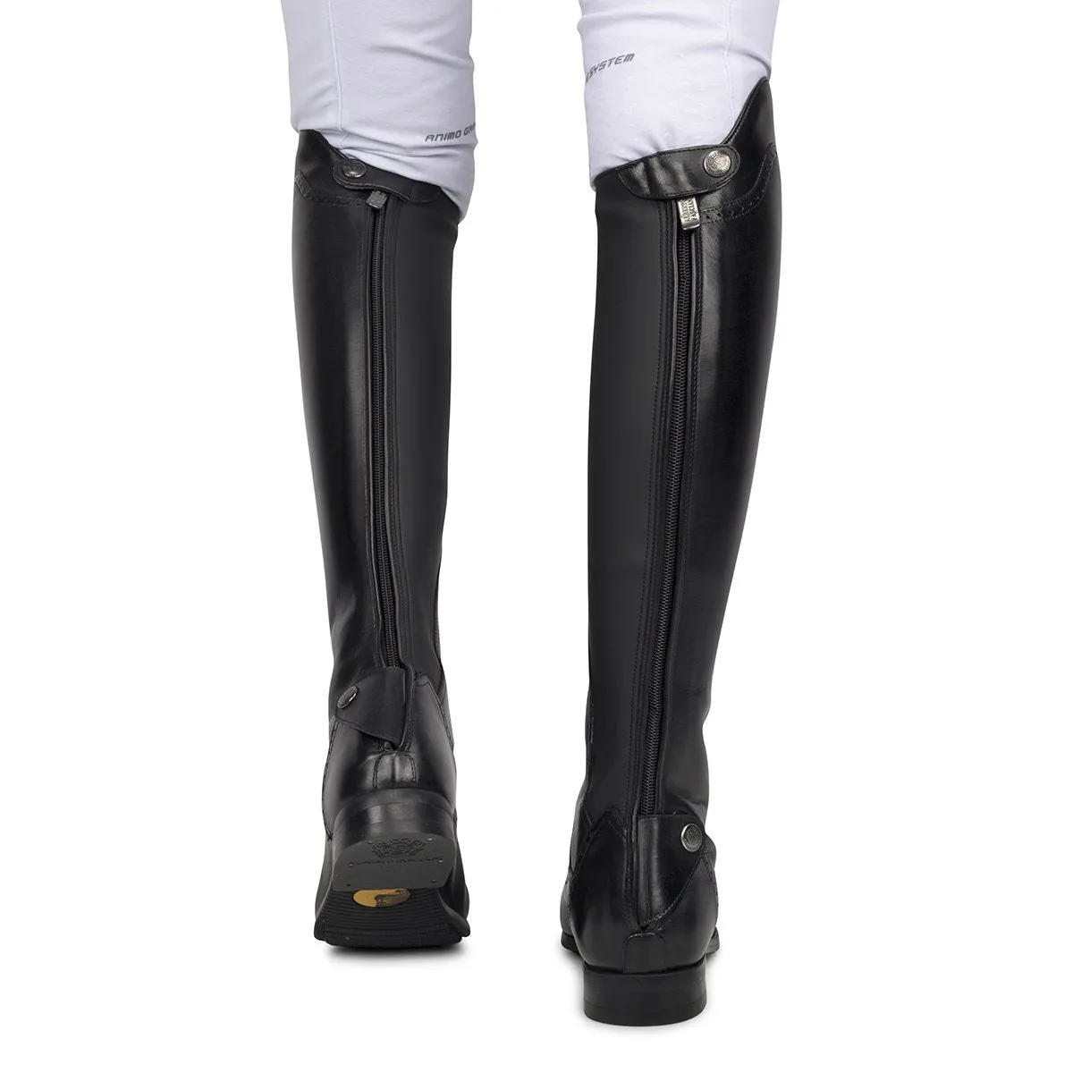 33202<br>Matt black standard riding boots [34 - 39]