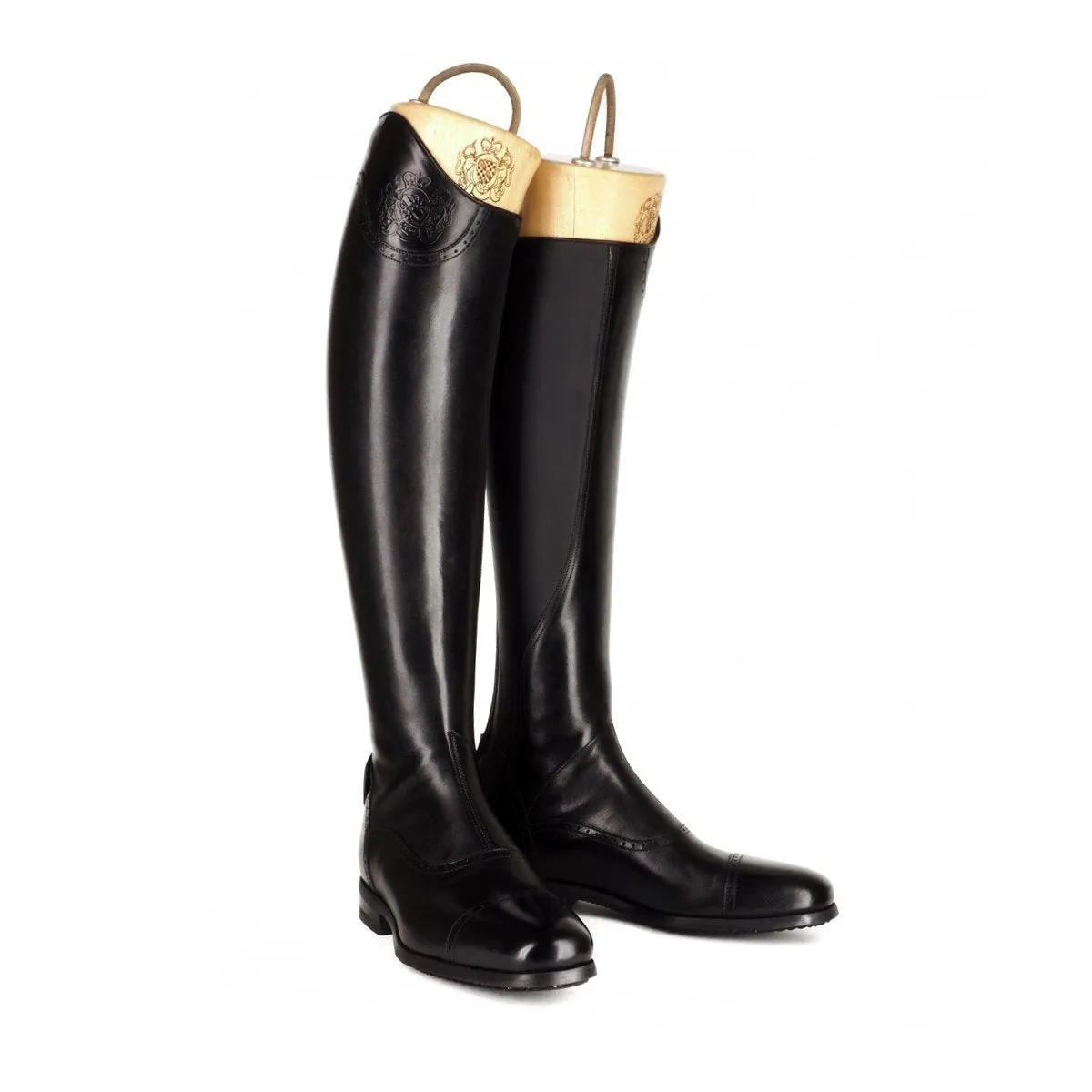 33202<br>Matt black standard riding boots [34 - 39]