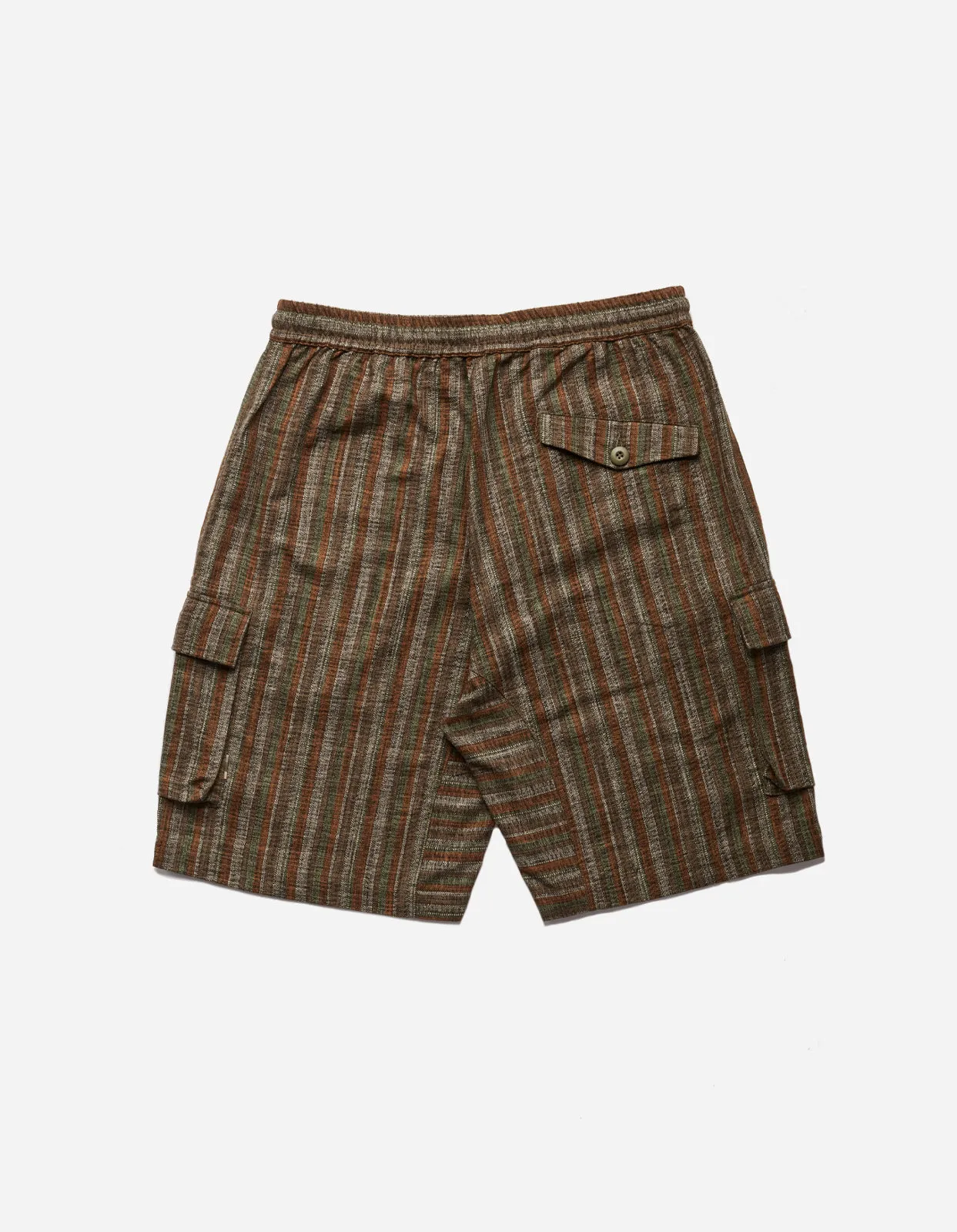 5117 Wagara Low Cargo Track Shorts Olive