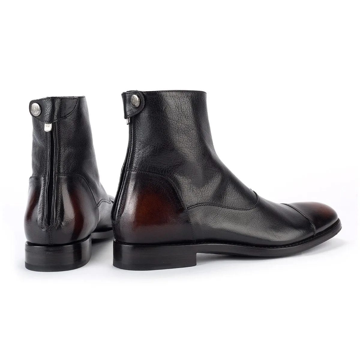 ABEL 59100<br> Black buffalo vintaged boots