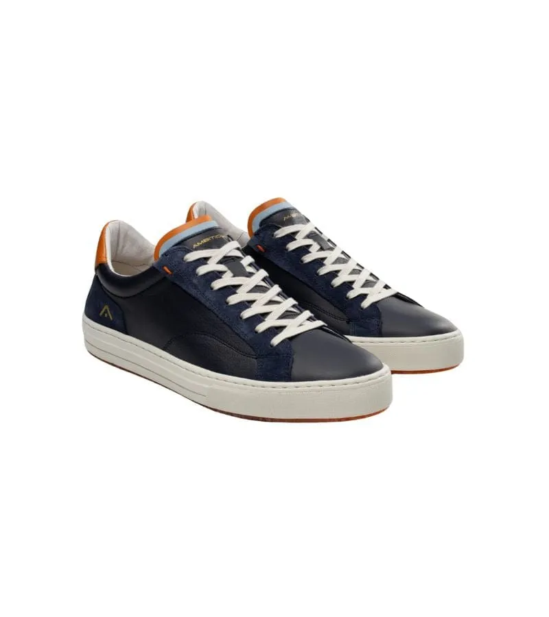 Ambitious Mens Lace Up Leather Navy Casual Shoe Anapolis - 11218-5979AM