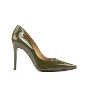 Ambrogio Bespoke Custom Women's Shoes Green Patent Leather Genoa Pumps (AMBW1105)