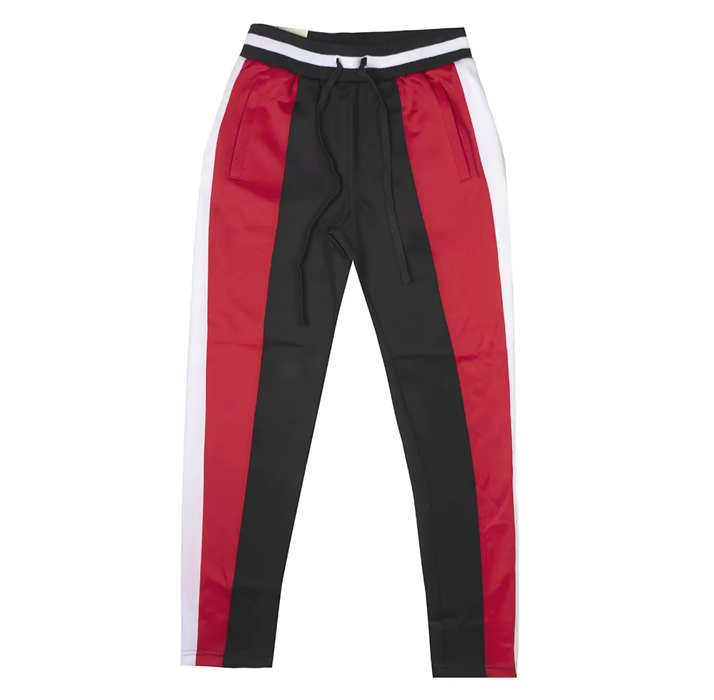 Red and Black American Bazi Track Pants - Model RJJ-7002