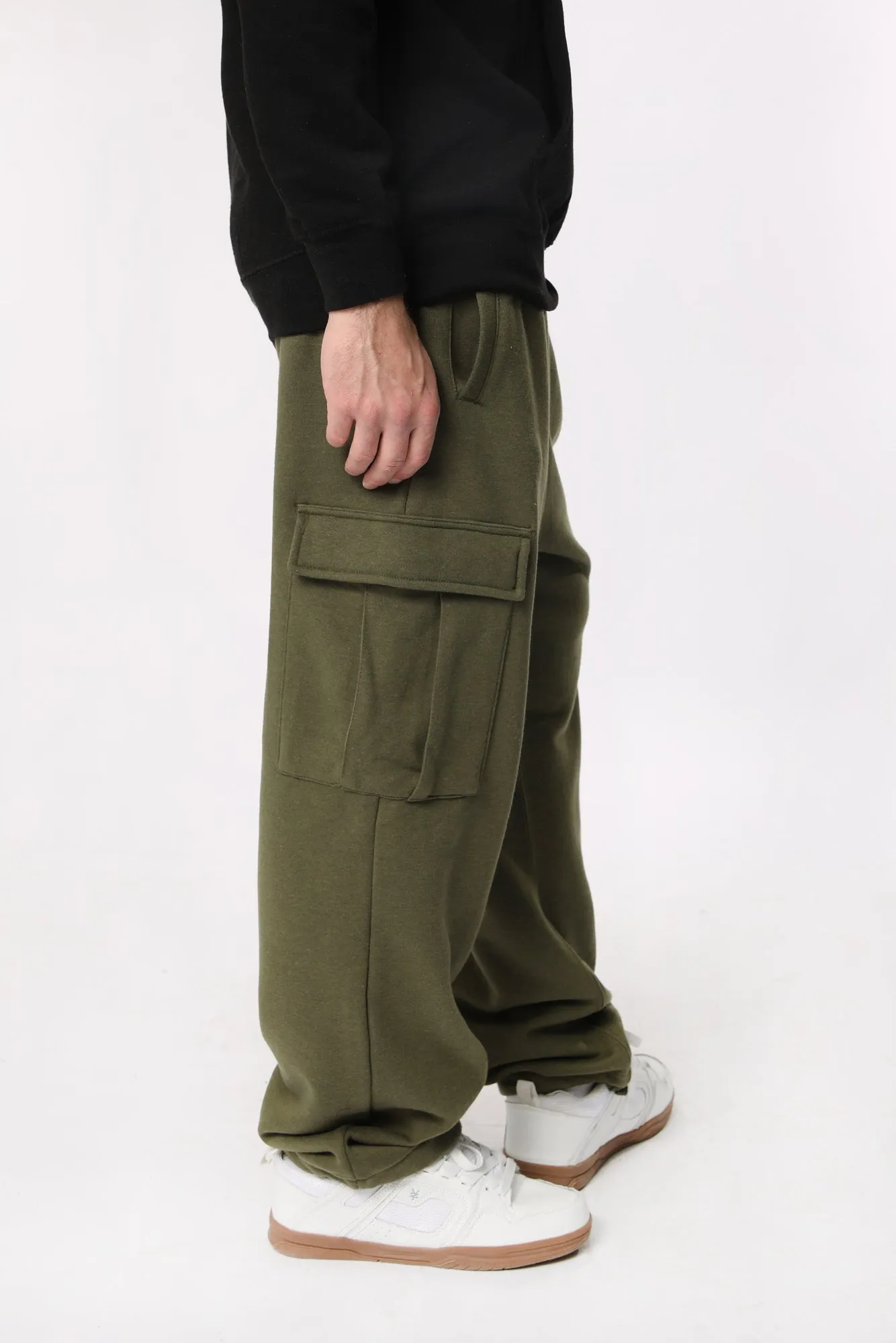 Amnesia Mens Fleece Cargo Jogger