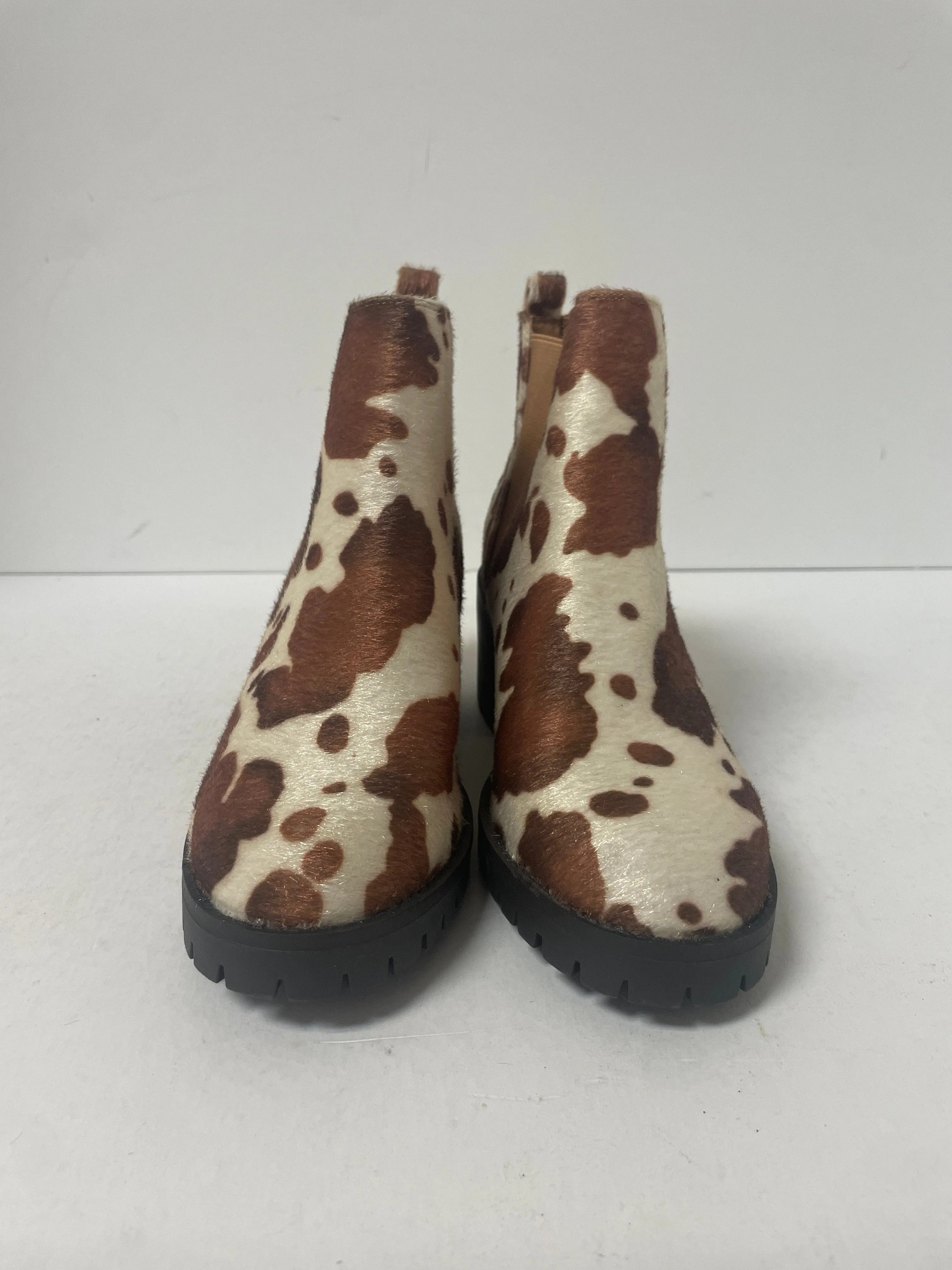 Animal Print Boots Ankle Heels Clothes Mentor, Size 7.5