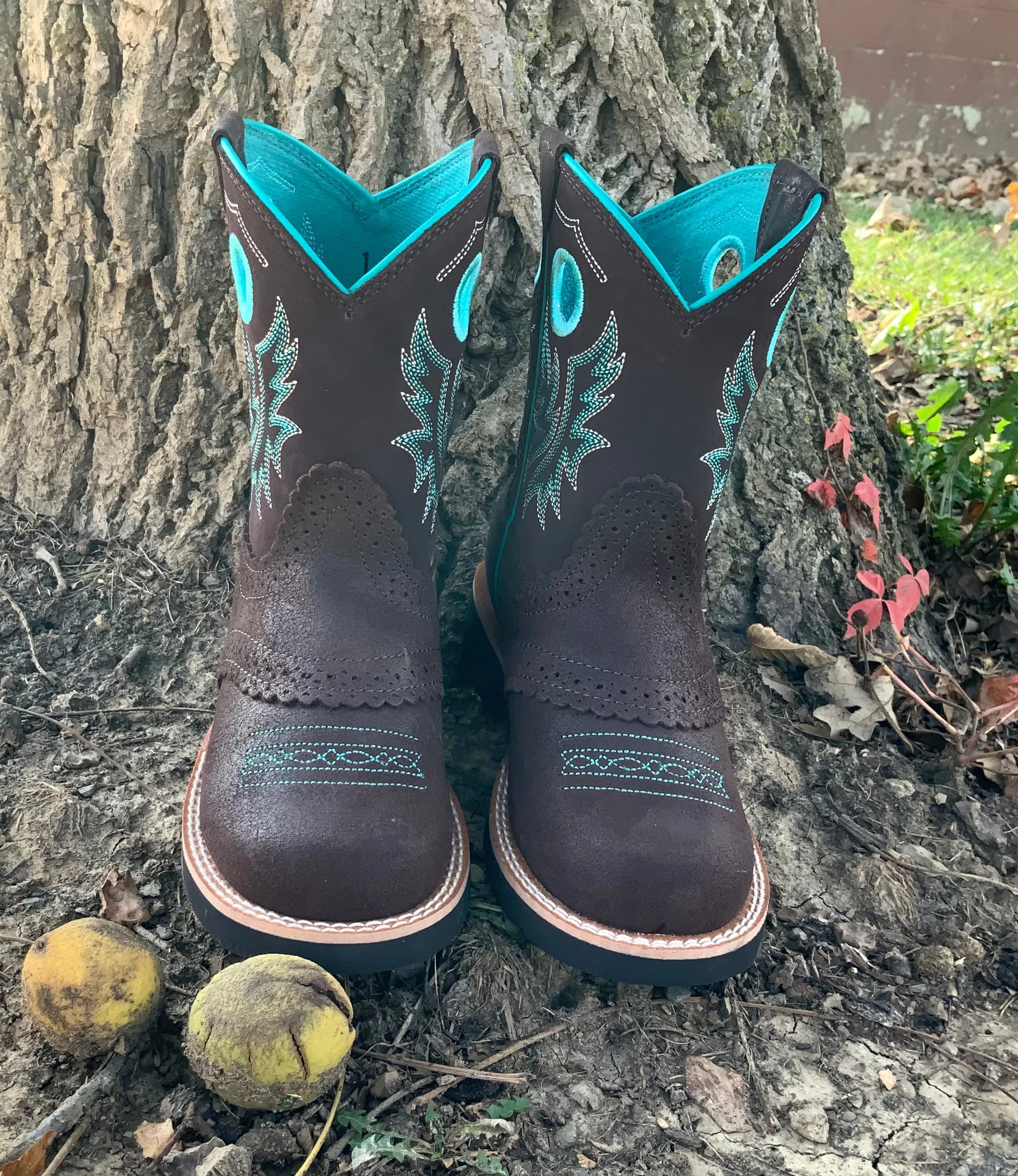 Ariat Toddler/Children's/Youth Royal Chocolate Fatbaby Western Cowgirl Boots 10042537