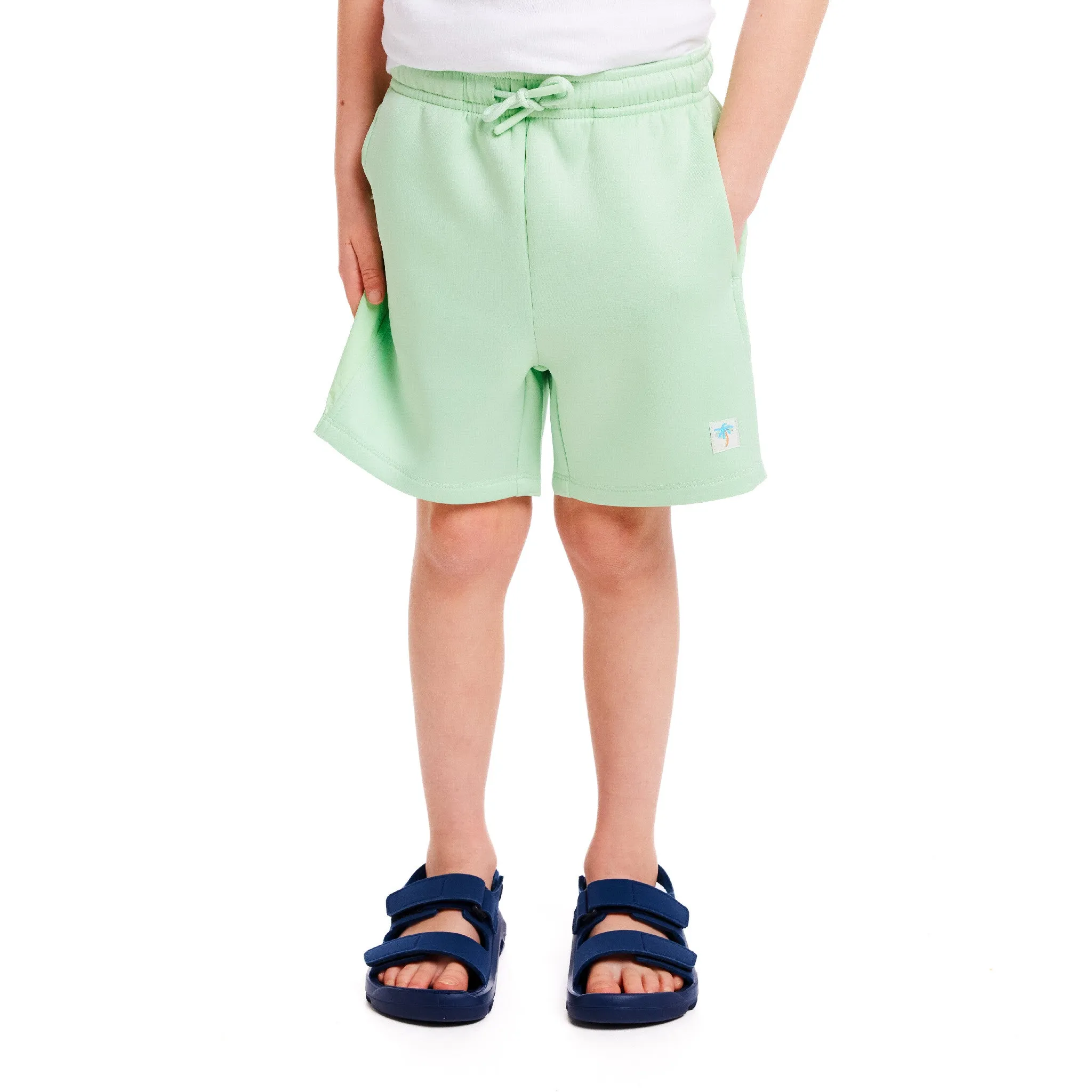 Athletic Track Shorts | Lime Green