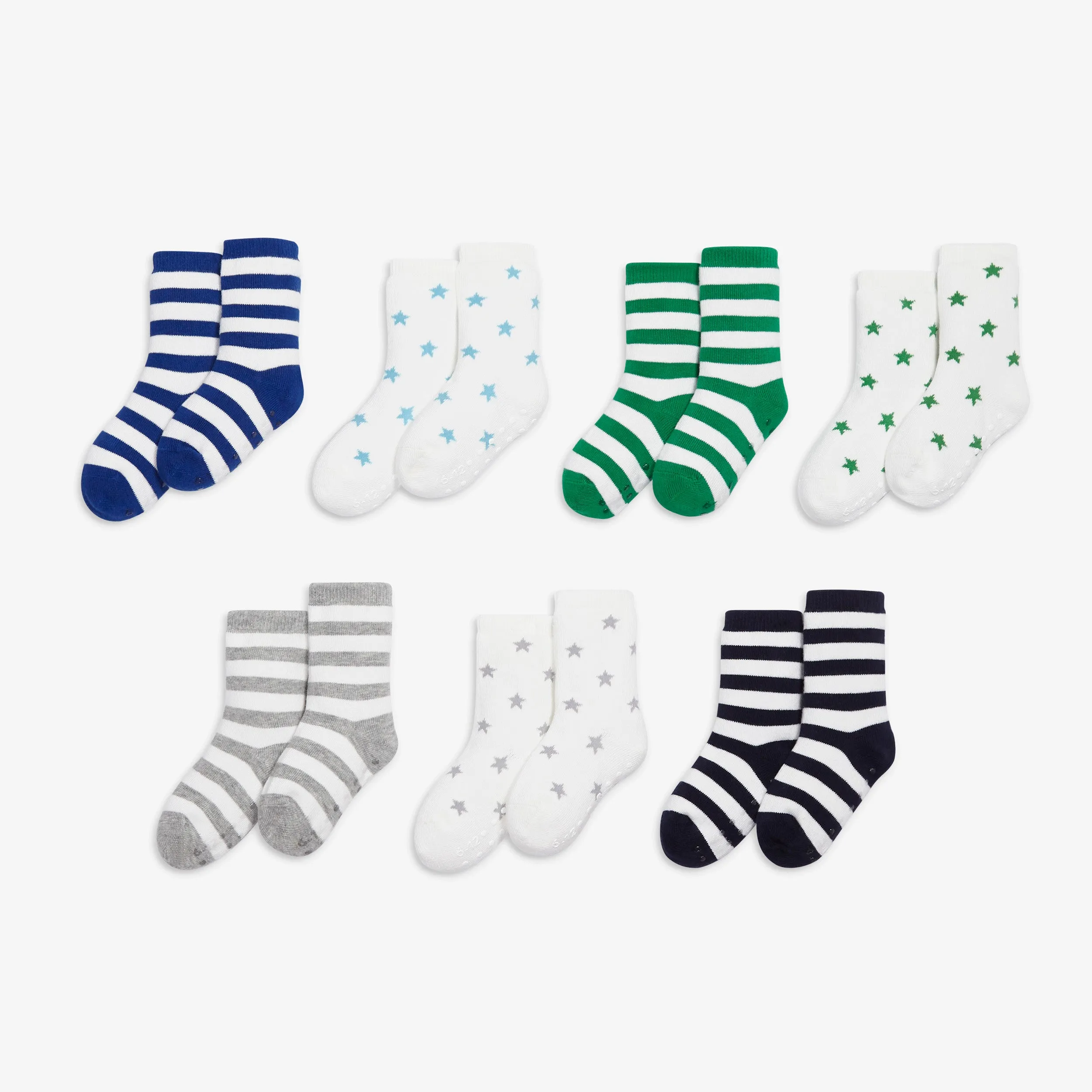 Baby sock 7-pack in star