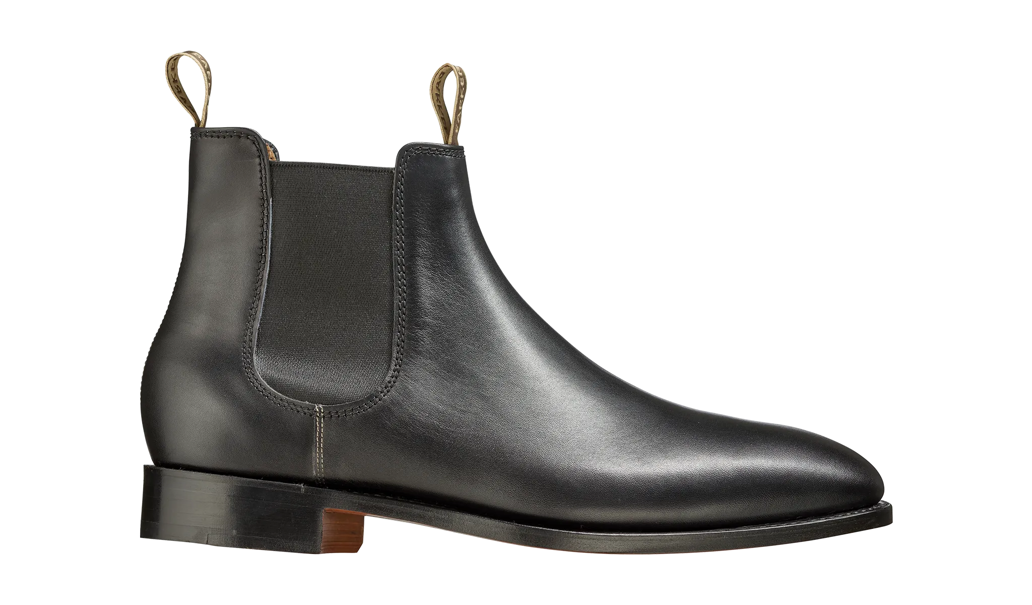 Barker Mansfield Classic Chelsea Boots - Black Calf