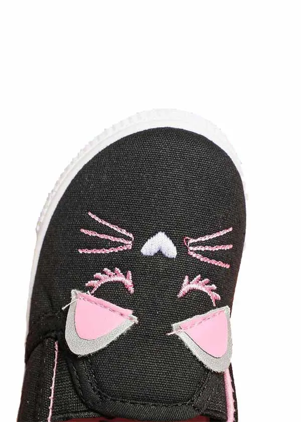 Black cat mary jane sneaker