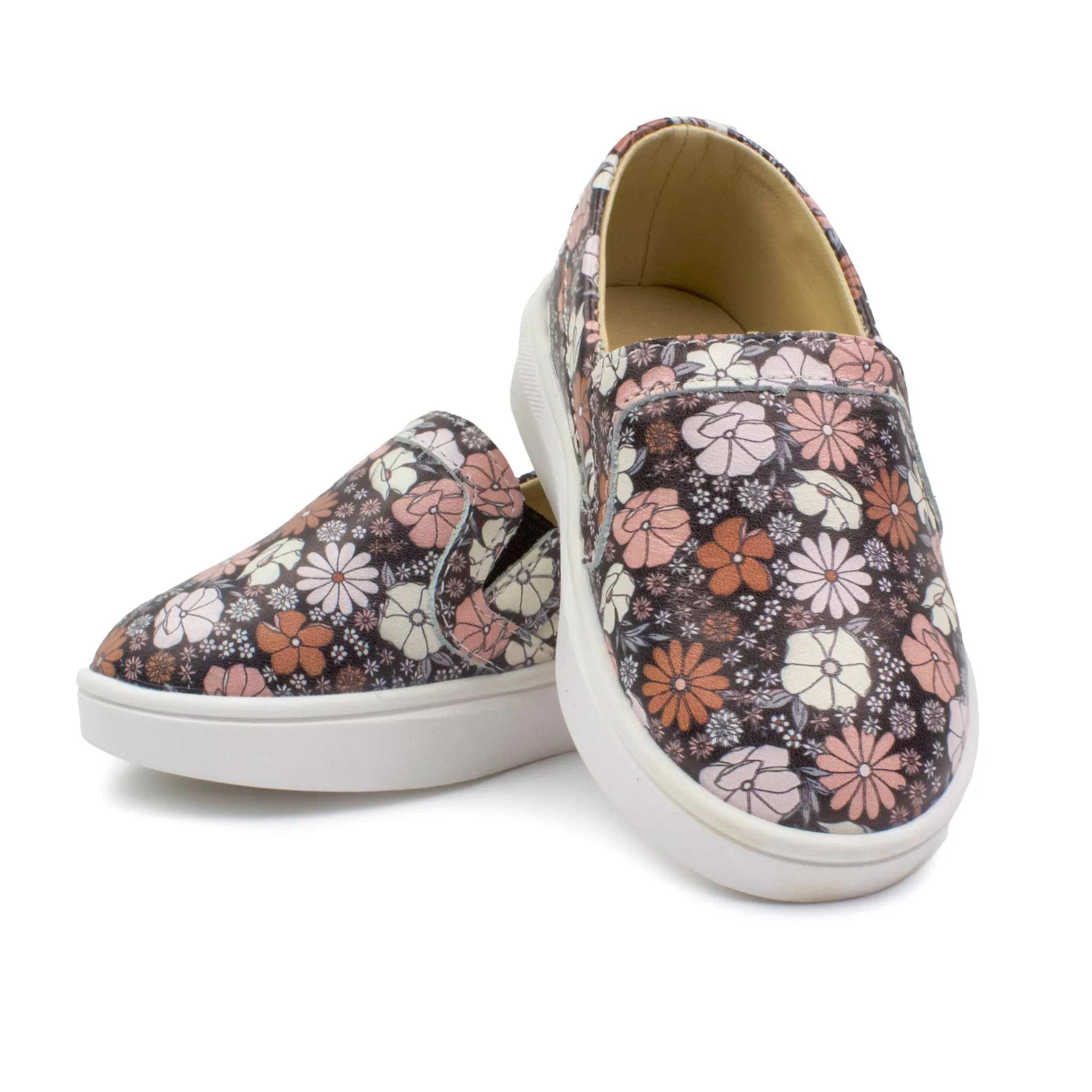 Black Floral - Slip On Sneaker