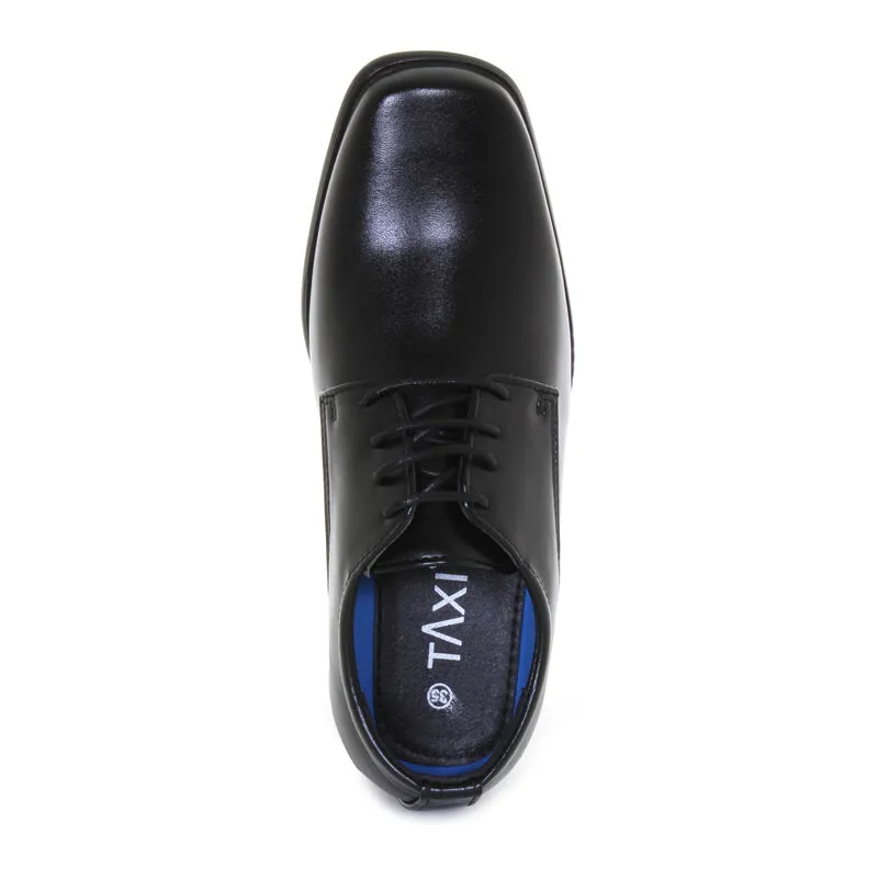 Boys Black Tie Dress Shoes