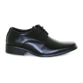 Boys Black Tie Dress Shoes