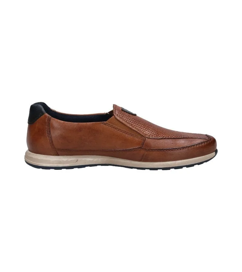 Bugatti Mens Leather Slip On Smart Casual Shoe - 311-A9Q61-4000