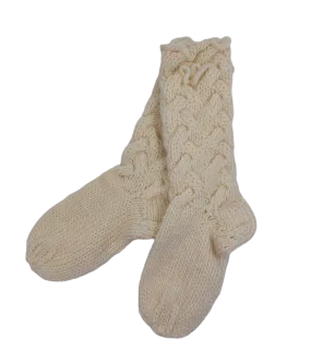 By Seija - Wool Sock White M