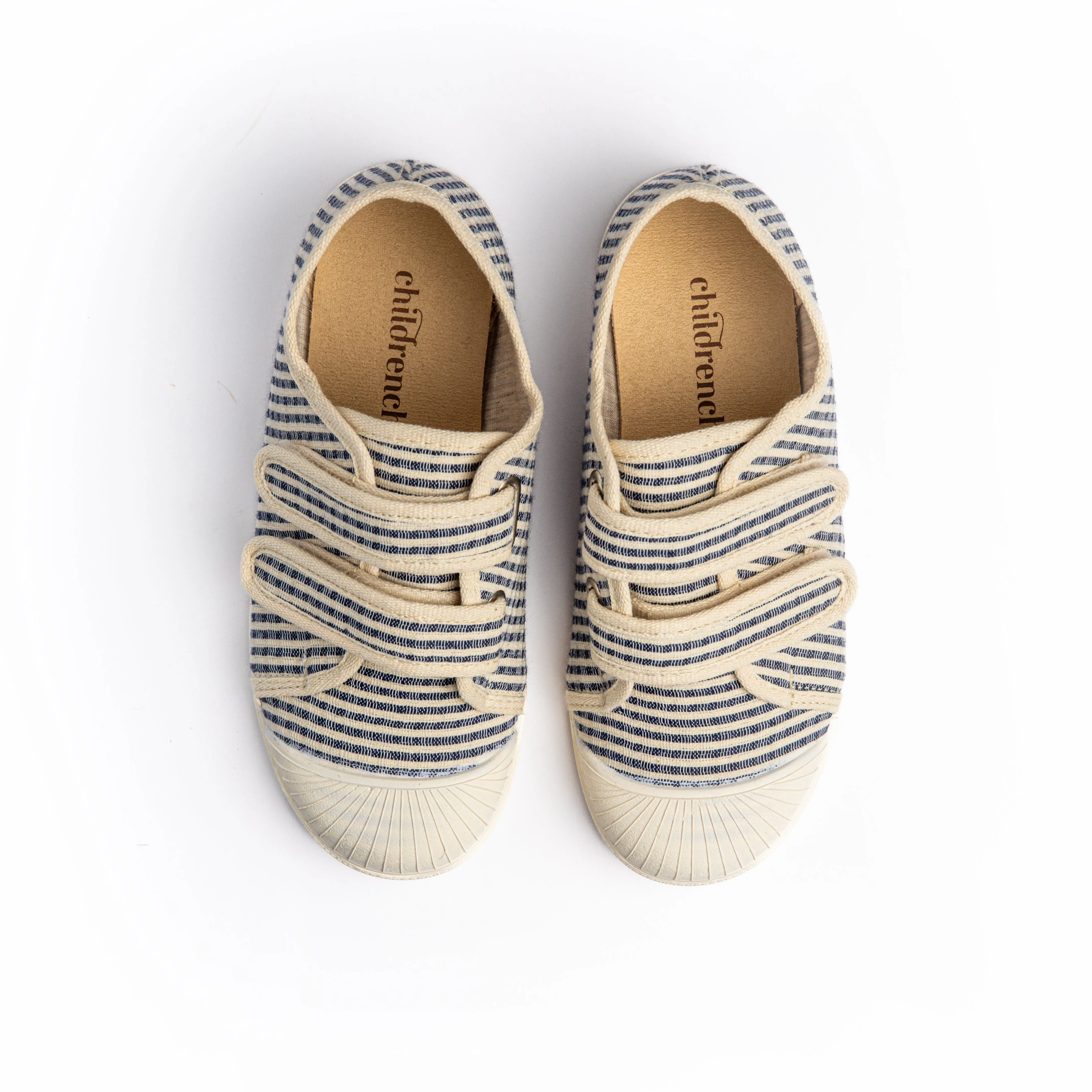 Canvas Double Sneaker in Stripes