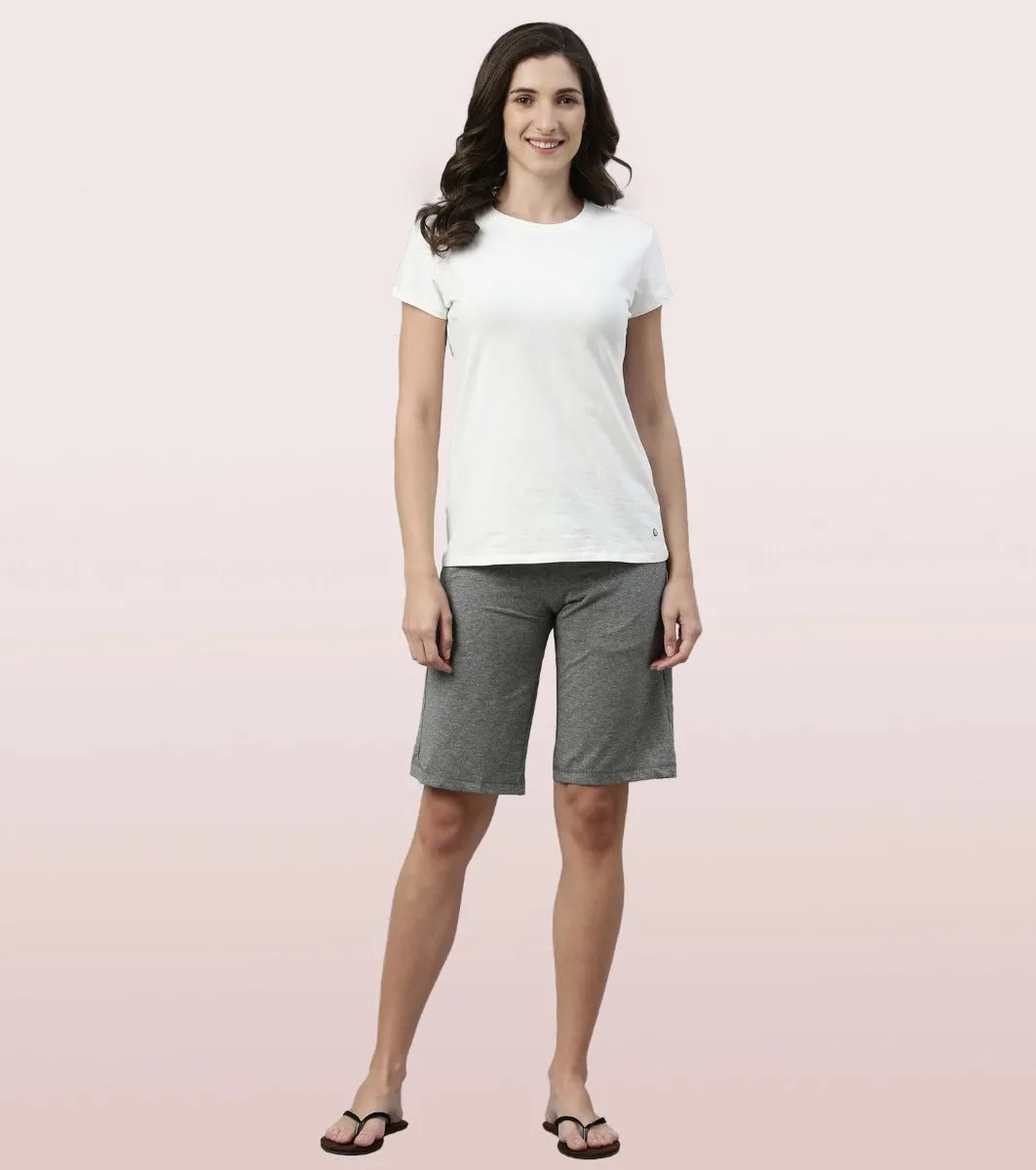 City Shorts | Cotton Knee Length Shorts