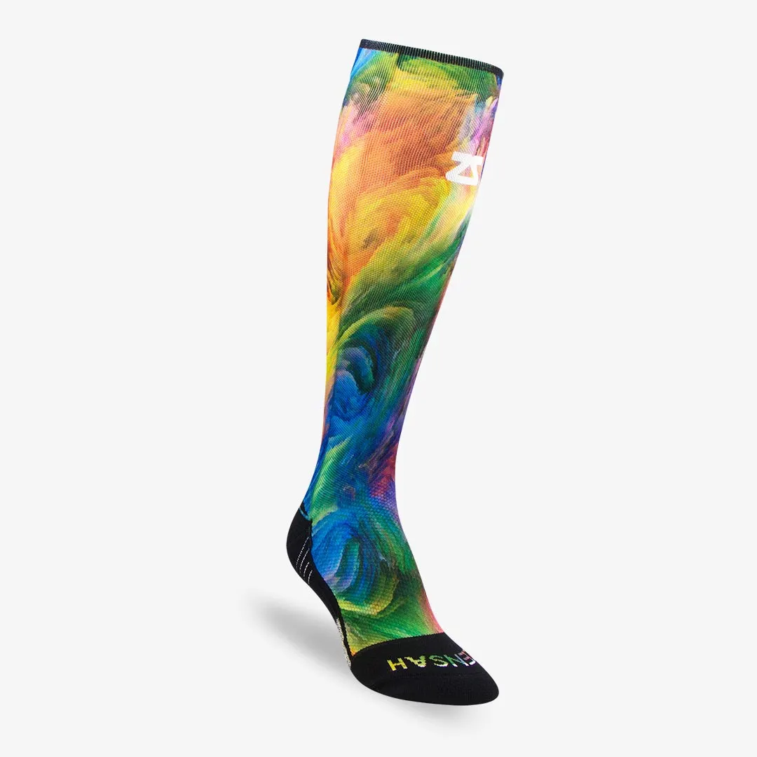 Color Explosion Compression Socks (Knee-High)