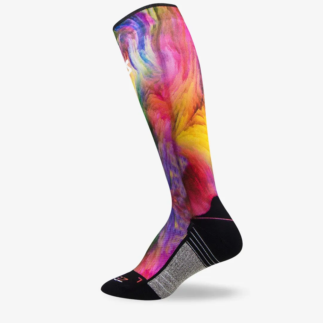 Color Explosion Compression Socks (Knee-High)