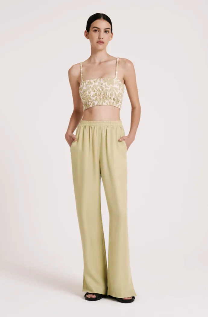 Dara Cupro Pants Lime