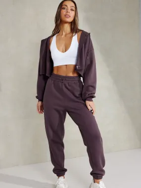 Embody Oversized Track Pants - Plum