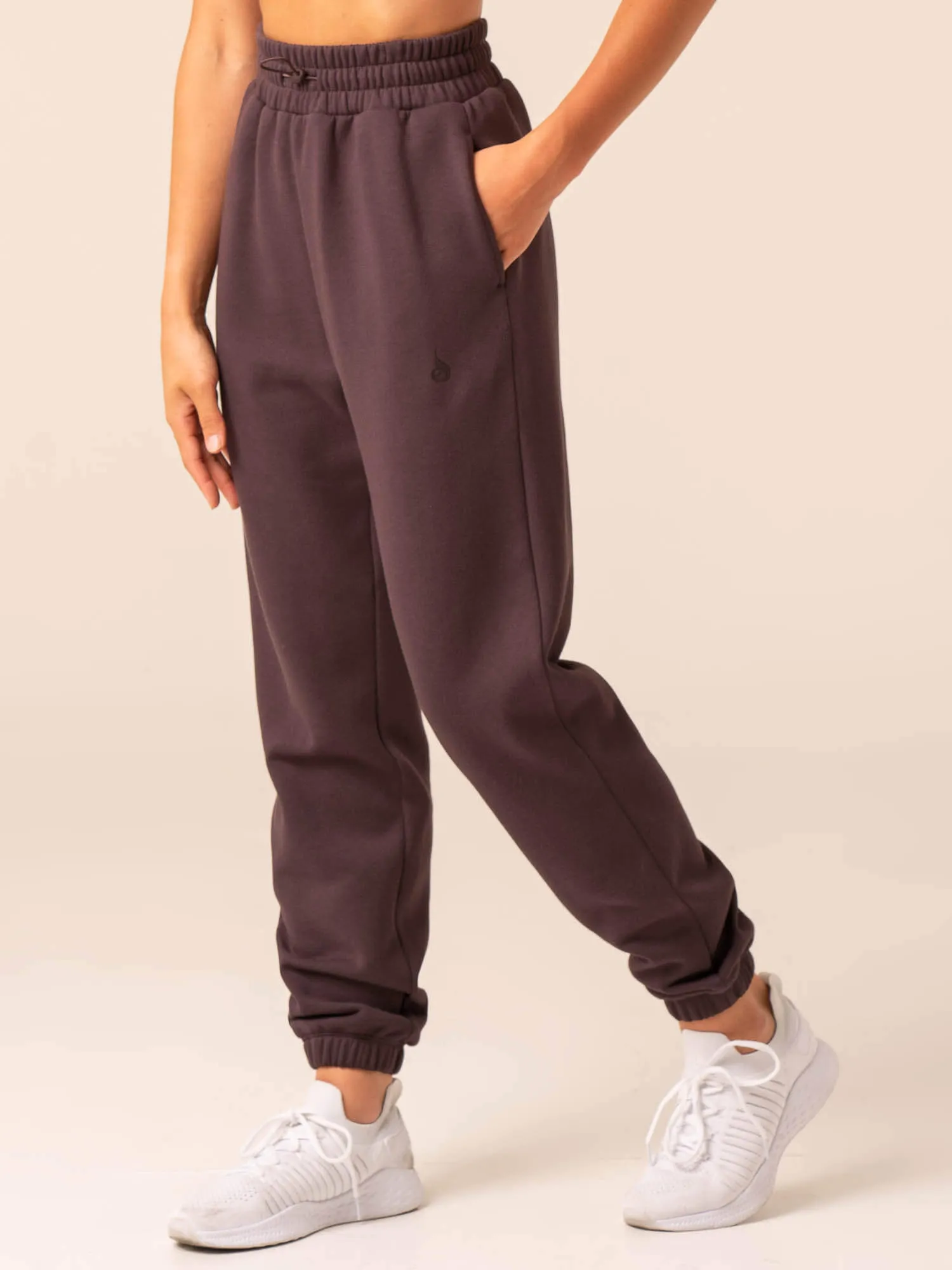 Embody Oversized Track Pants - Plum