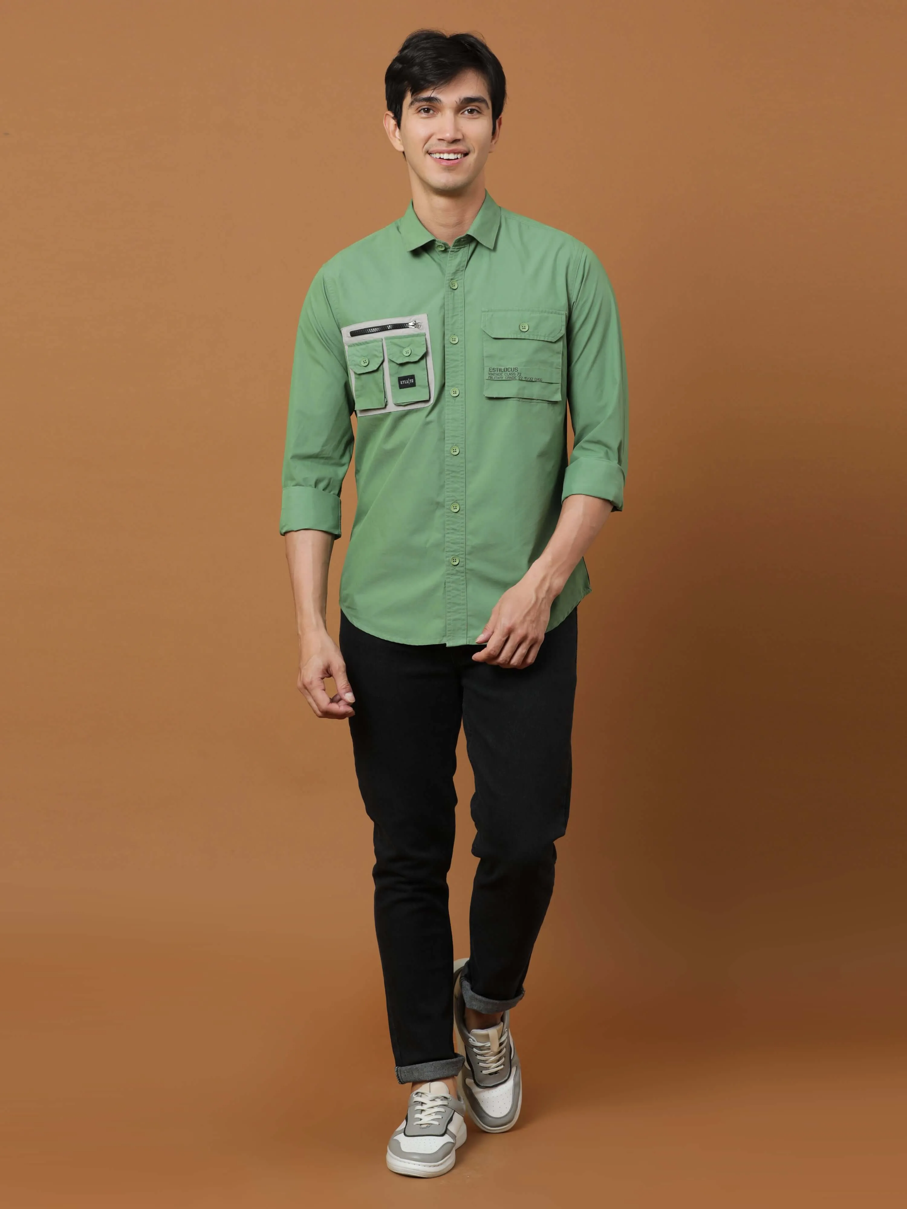 Etls/72 Cargo Green Shirt