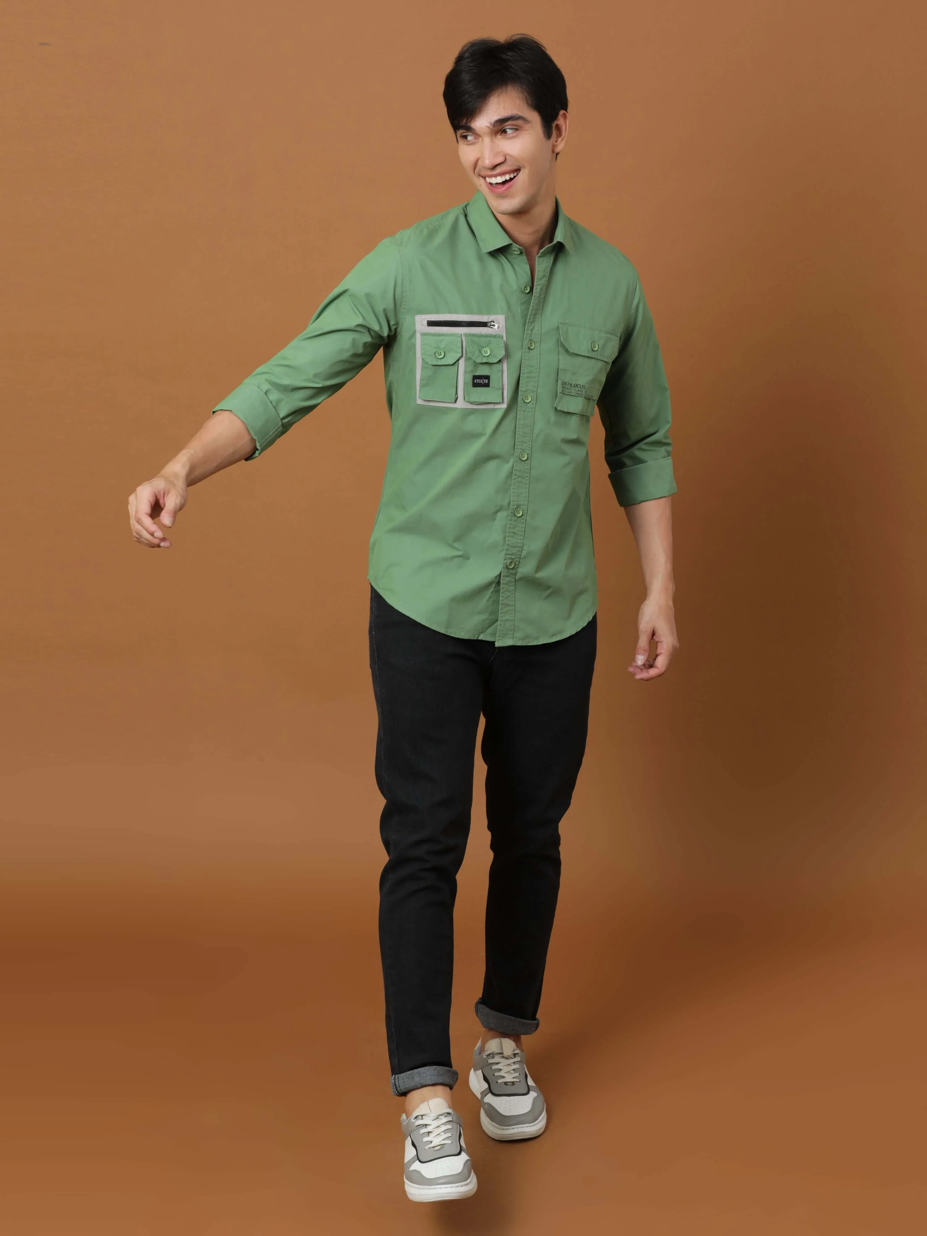 Etls/72 Cargo Green Shirt