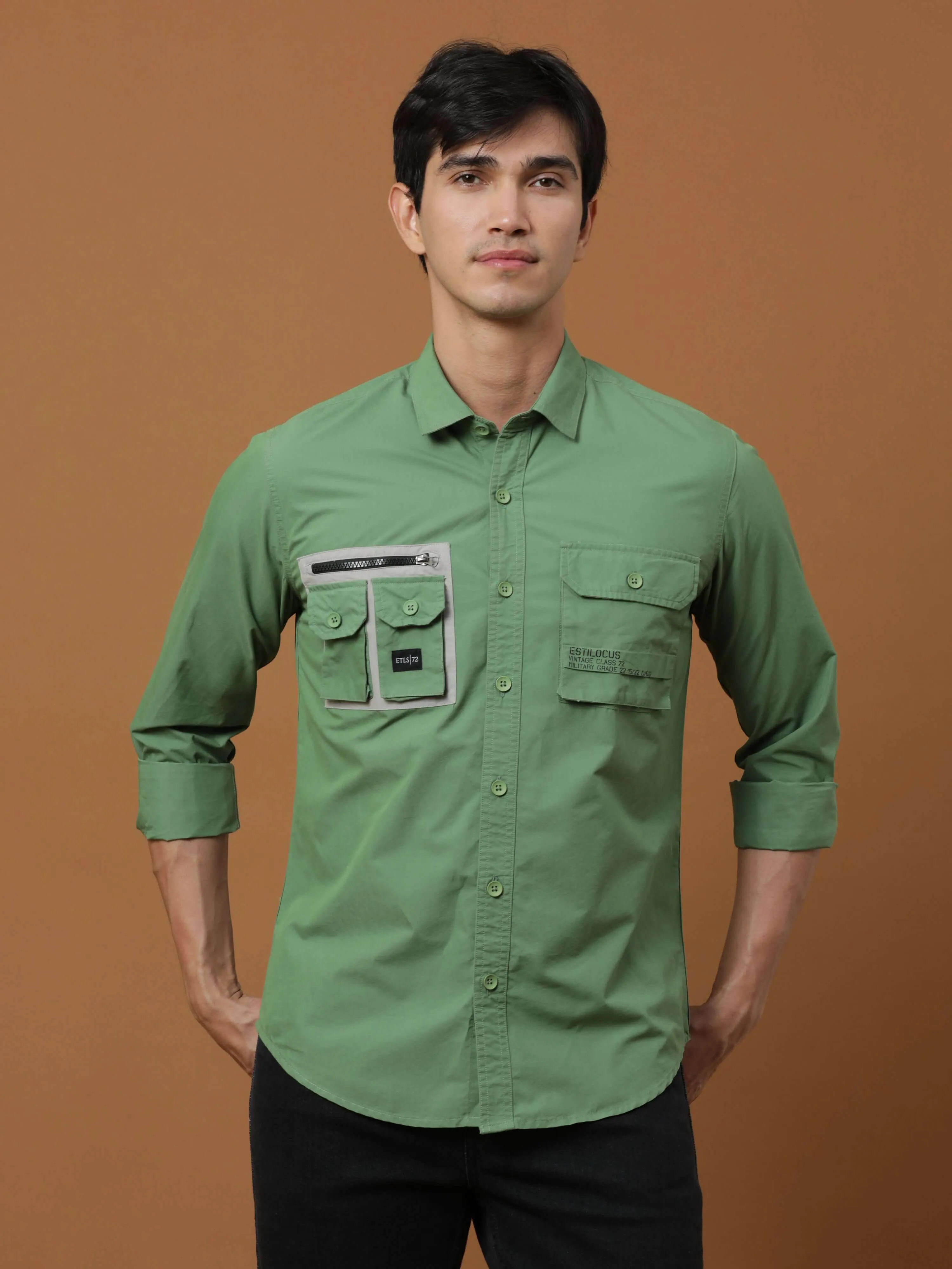 Etls/72 Cargo Green Shirt