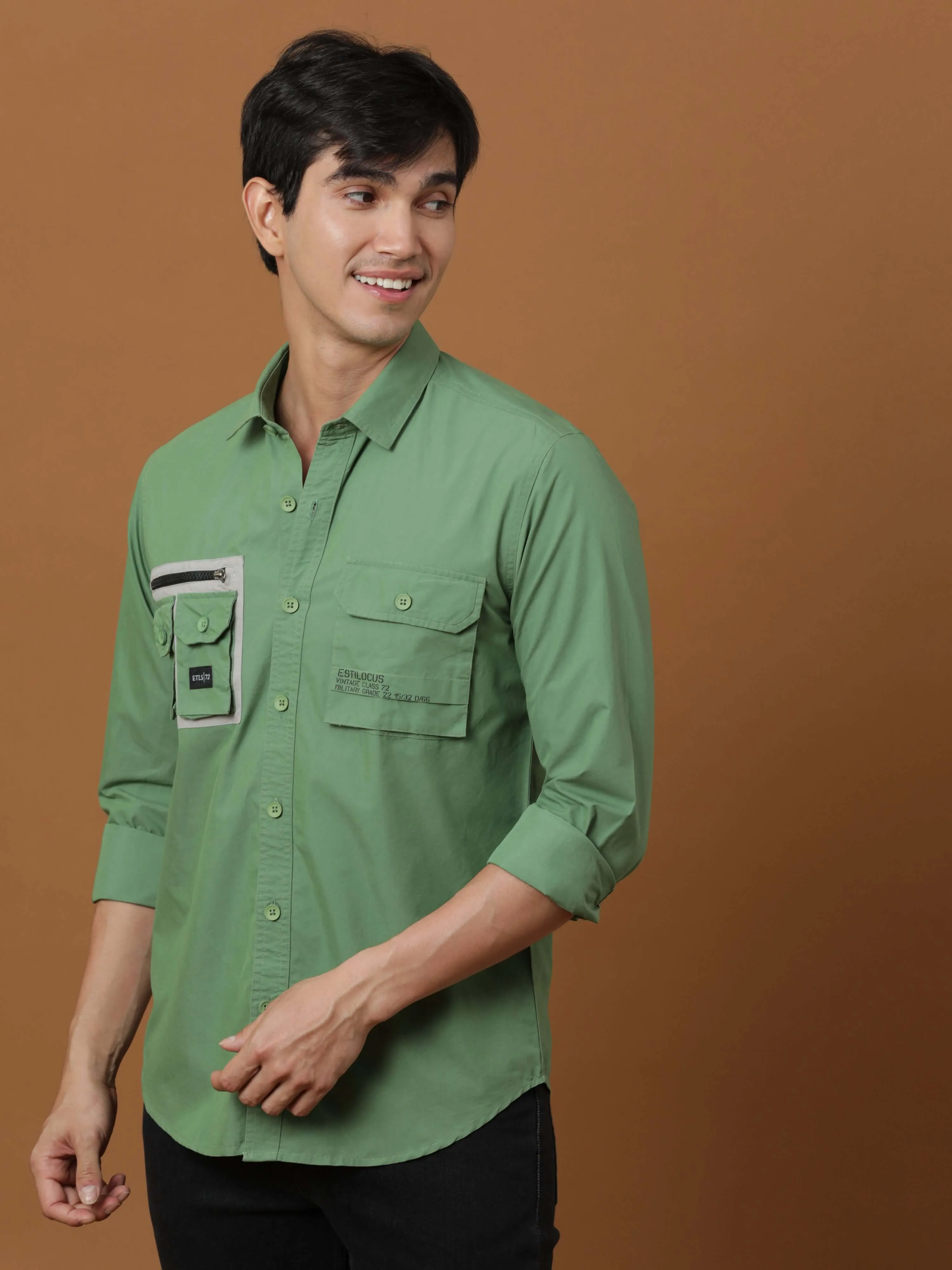 Etls/72 Cargo Green Shirt