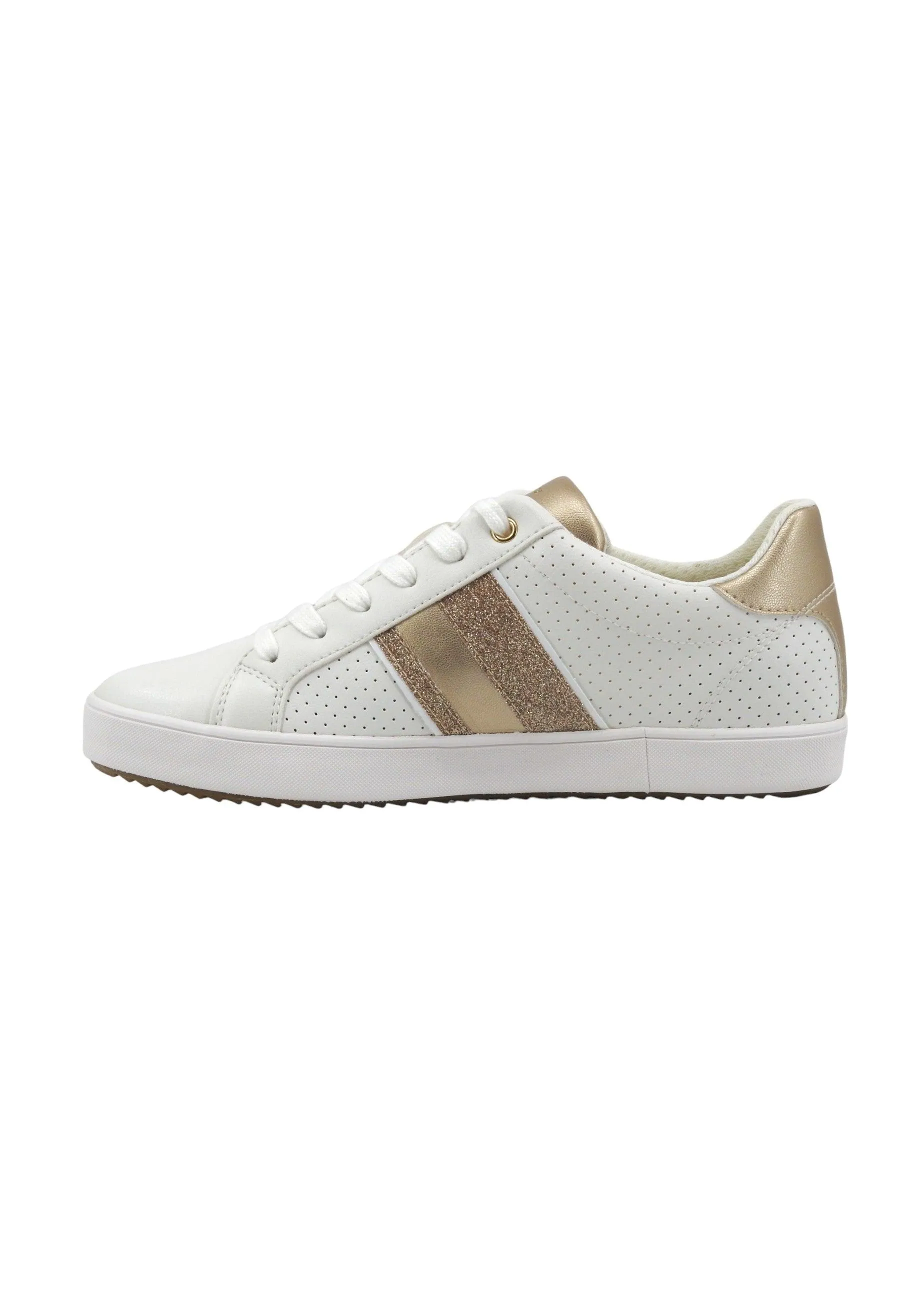 GEOX Blomiee Sneaker Donna White Gold D366HF054AJC1327