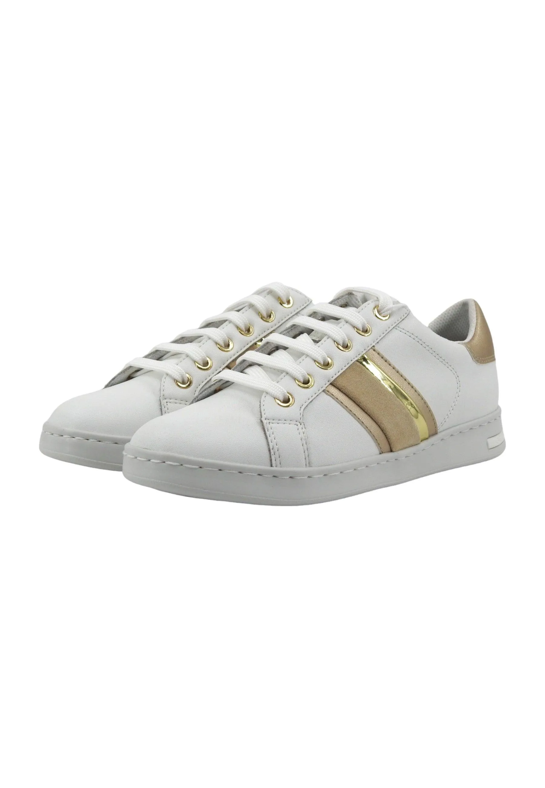 GEOX Jaysen Sneaker Donna White Gold D361BE085NFC1327