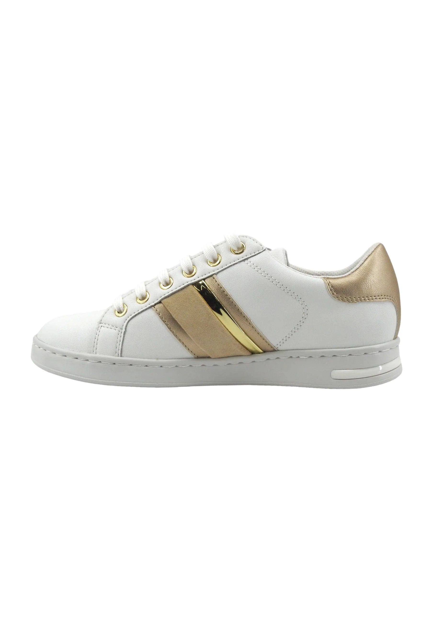 GEOX Jaysen Sneaker Donna White Gold D361BE085NFC1327