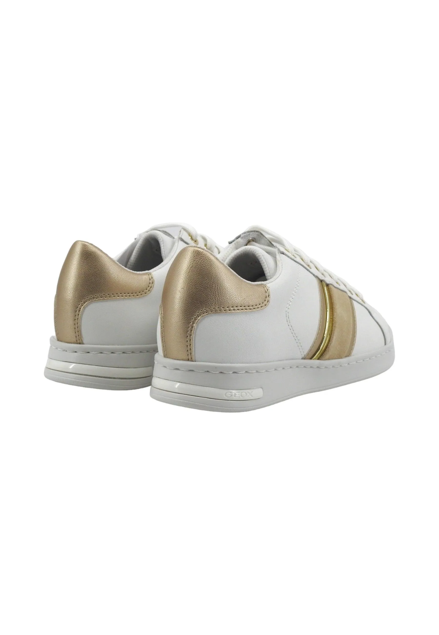 GEOX Jaysen Sneaker Donna White Gold D361BE085NFC1327