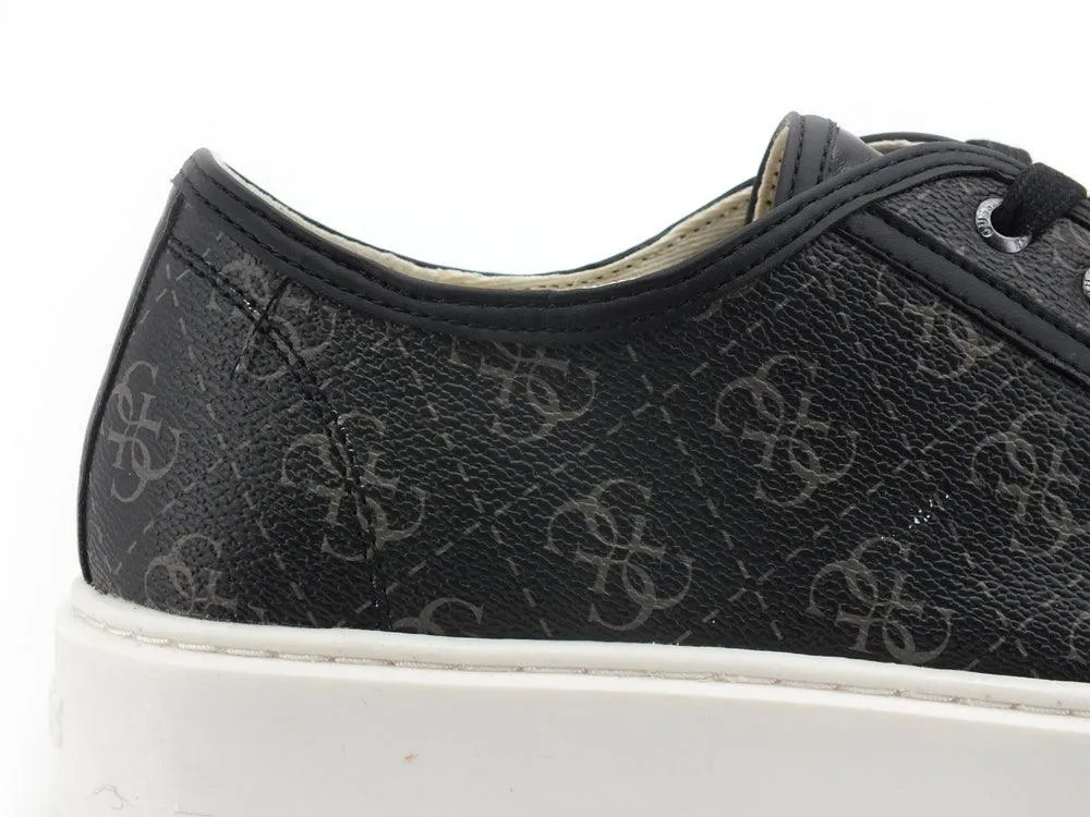 GUESS Sneaker Loghi Printed Leather Coal FM5VCUELE12