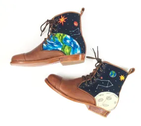 Hand-embroidered Space Boots