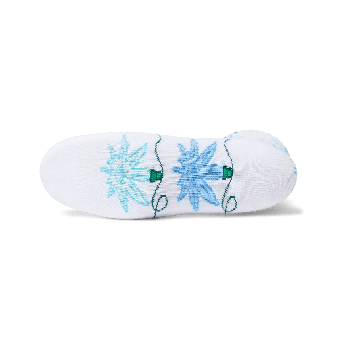 HUF LIGHTS GREEN BUDDY SOCK-WHITE