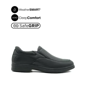 Jerry Slip On AT Men's Shoes - Black Leather WP