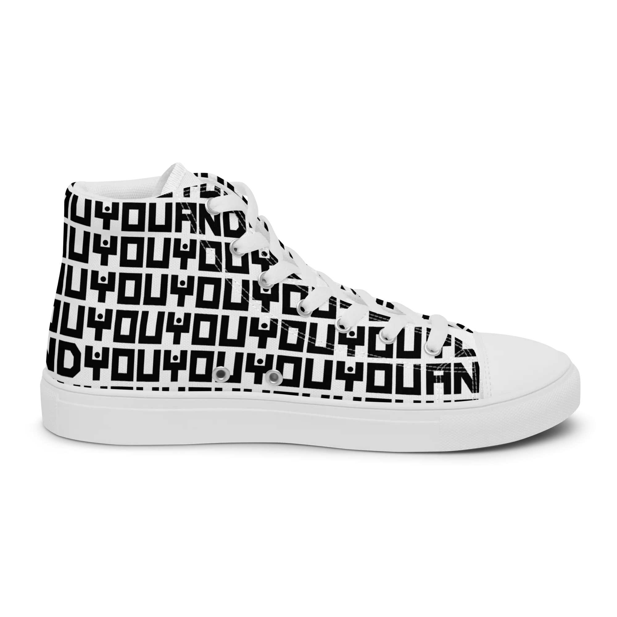 Jesus Loves Everyone Women’s high top canvas shoes