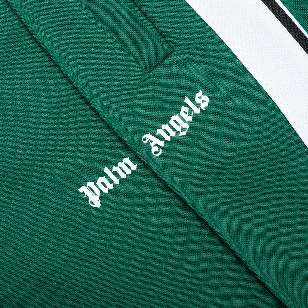 Kids Track Pant - Forest Green/White