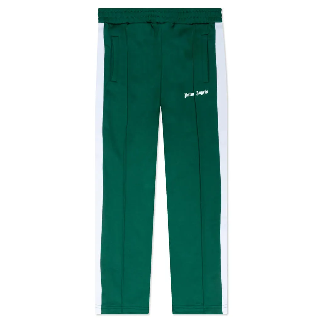 Kids Track Pant - Forest Green/White