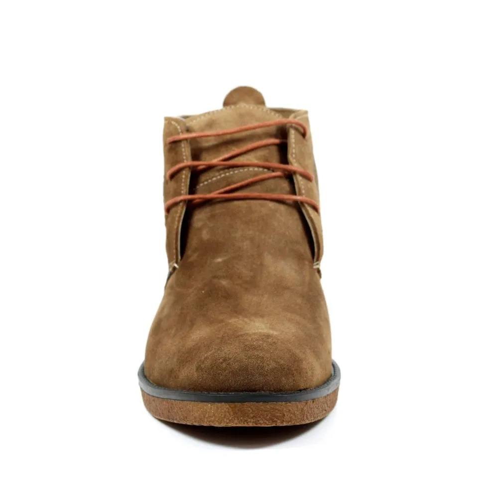 Lazy Dogz Mens Suede Desert Boots Classic Laced Tan Baxter sale