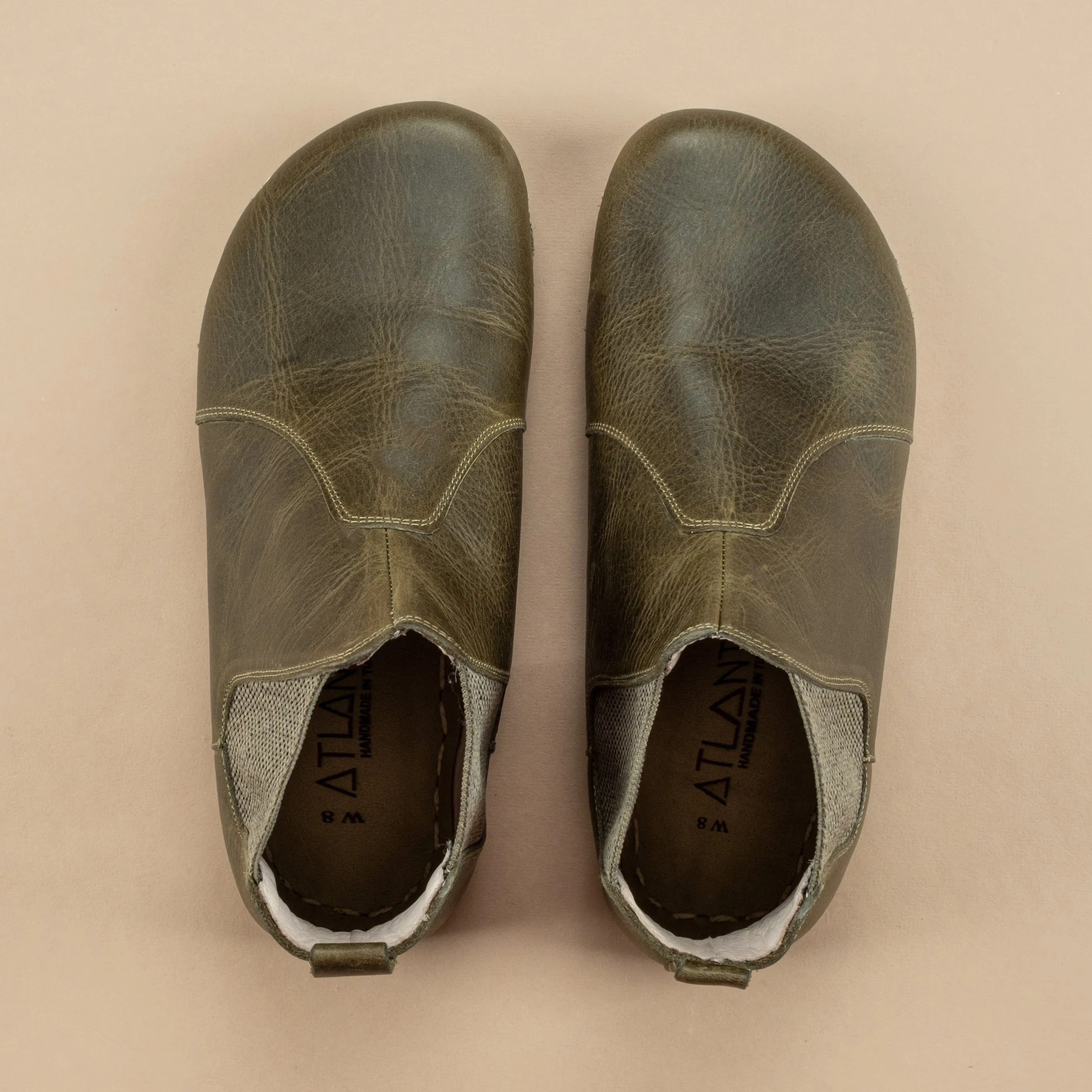 Men's Green Barefoot Chelsea Boots