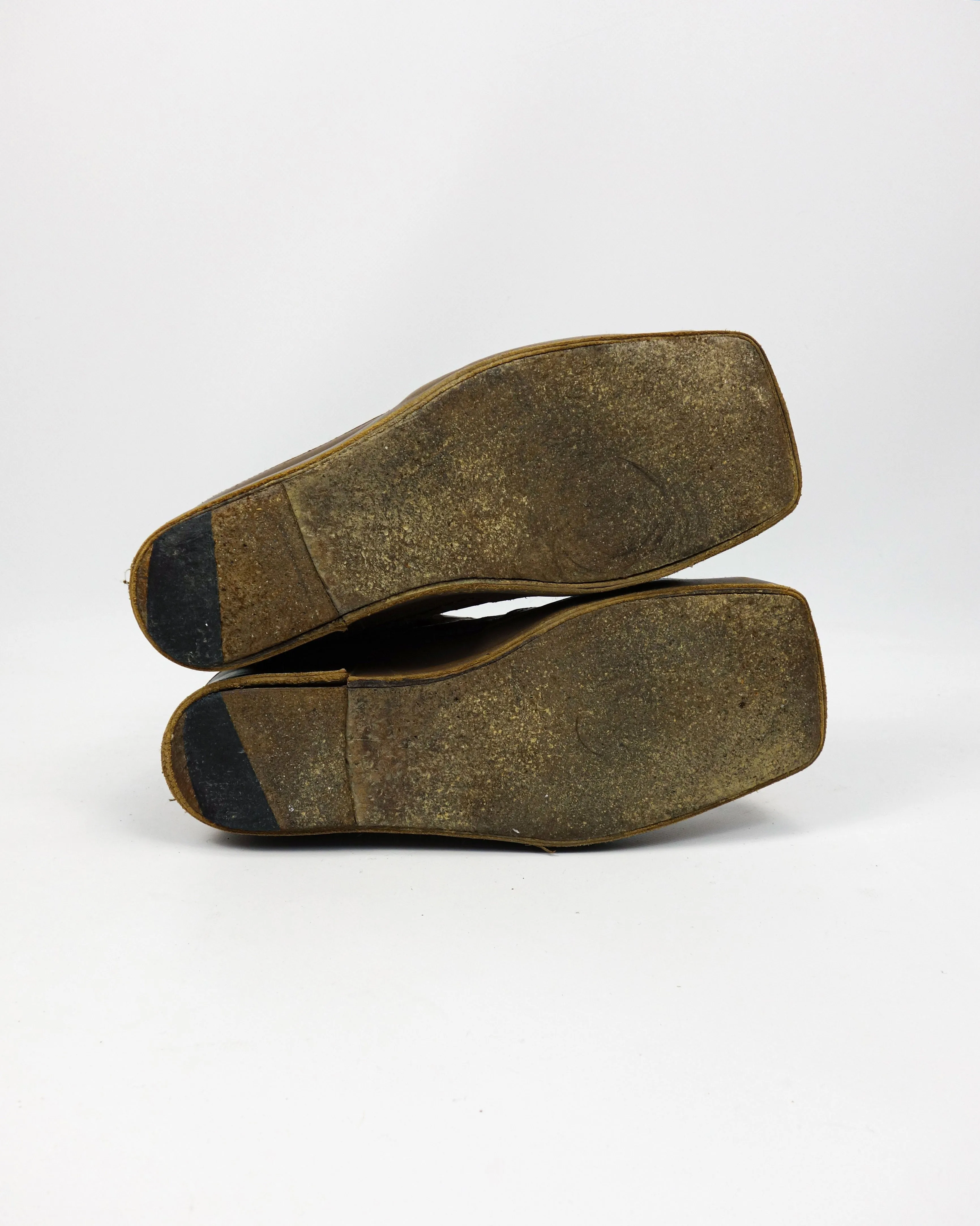 Mihara Yasuhiro Textured Leather Shoes 1990's